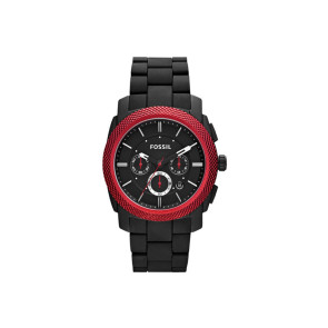 Correa de reloj Fossil FS4658 Silicona Negro 24mm